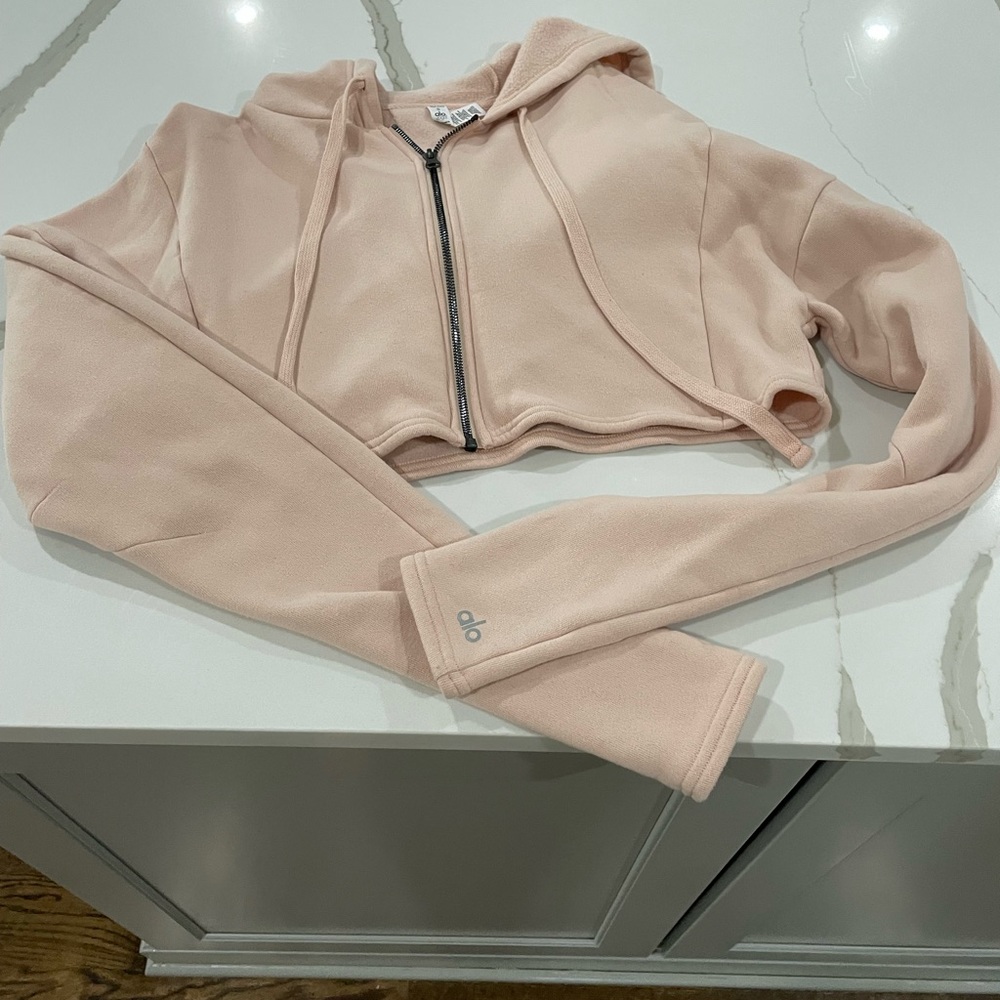 Alo cropped zip up jacket